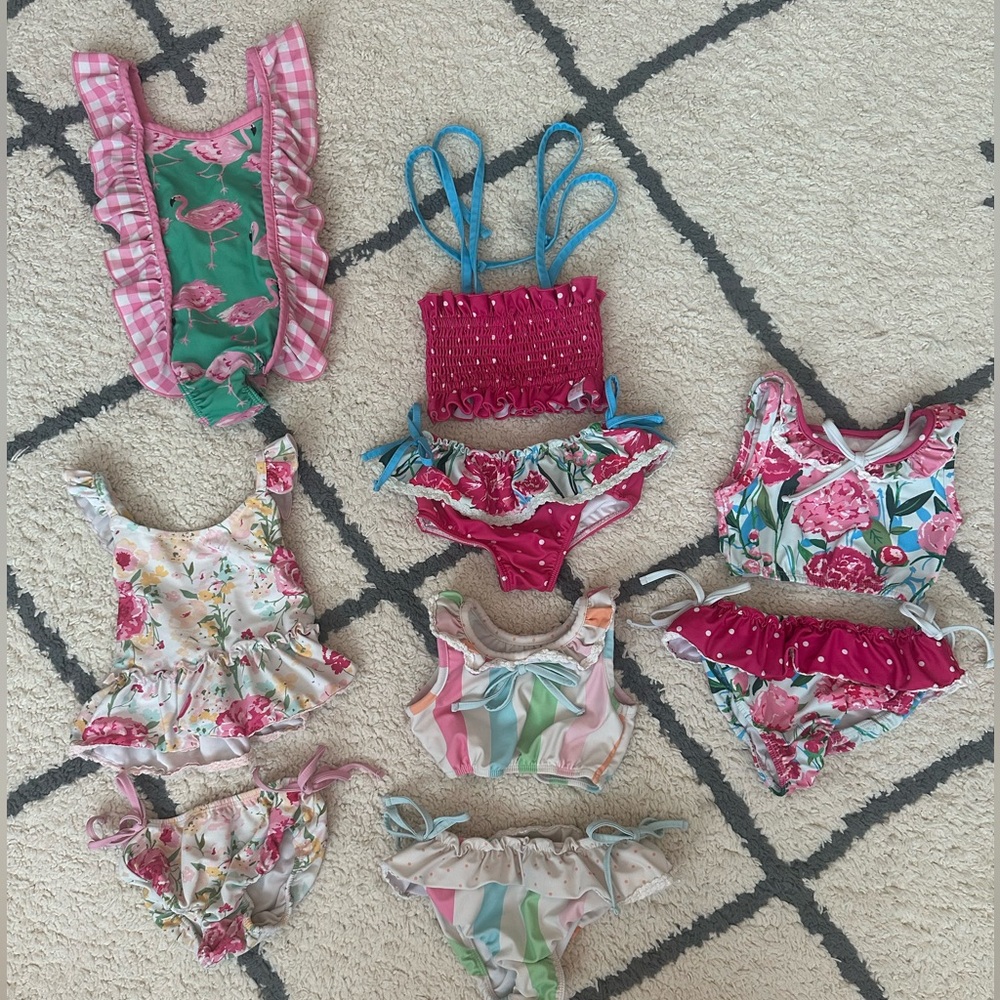 Sweet Honey baby girl swimsuit bundle